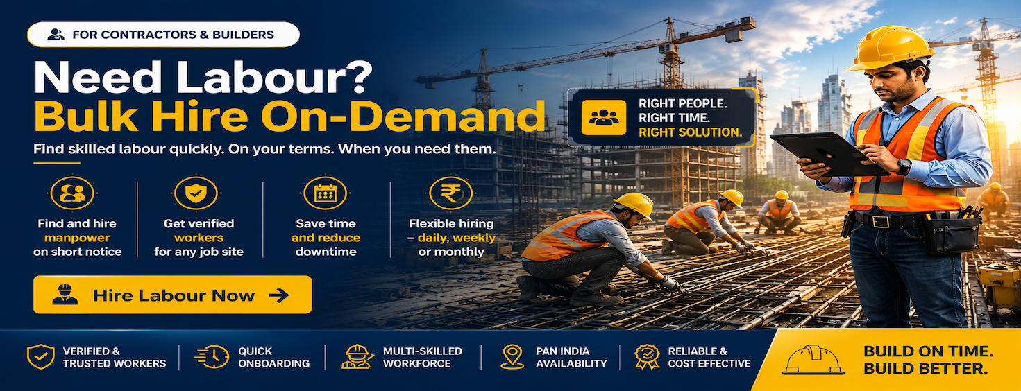 Bulk hire labour on Imagineering India